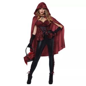 Sexy "Big Bad Red" Riding Hood Halloween Costume new